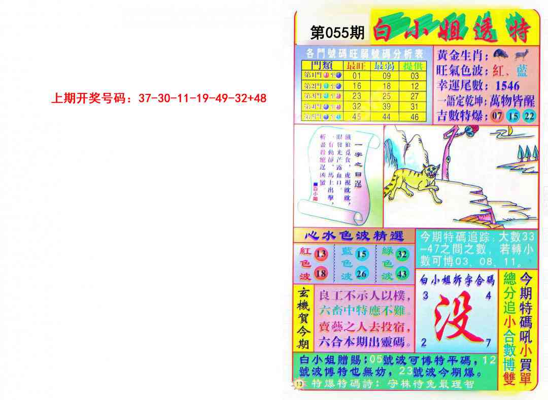 055期白小姐透特[图]