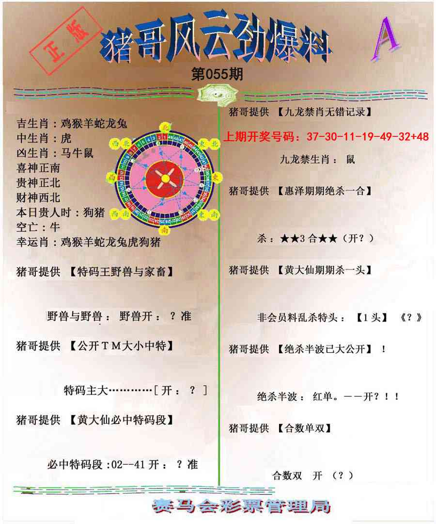 055期猪哥风云劲爆料A[图]