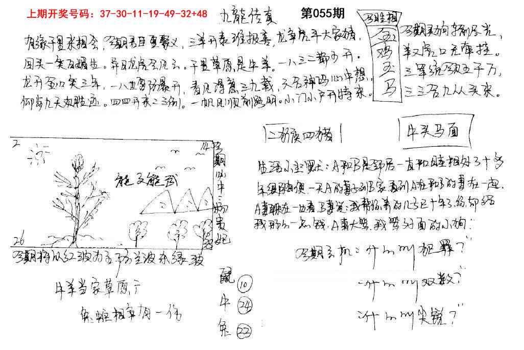 055期手写九龙内幕[图]