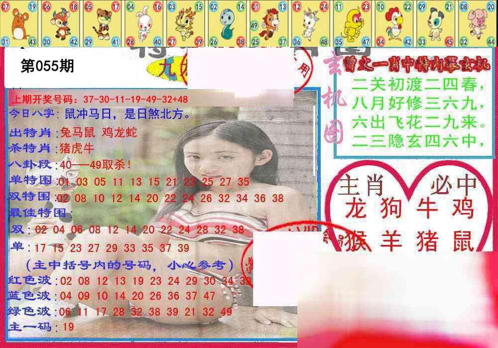 055期特码生肖图[图]