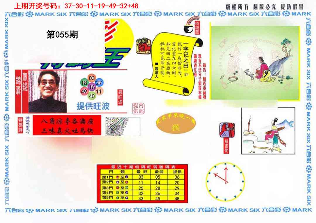 055期特码王(信封)[图]