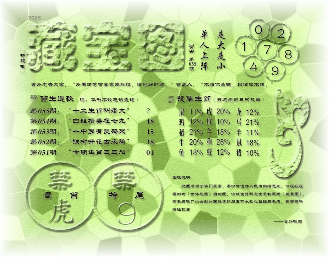 055期老《藏宝图》[图]