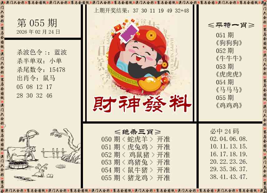055期财神发料[图]