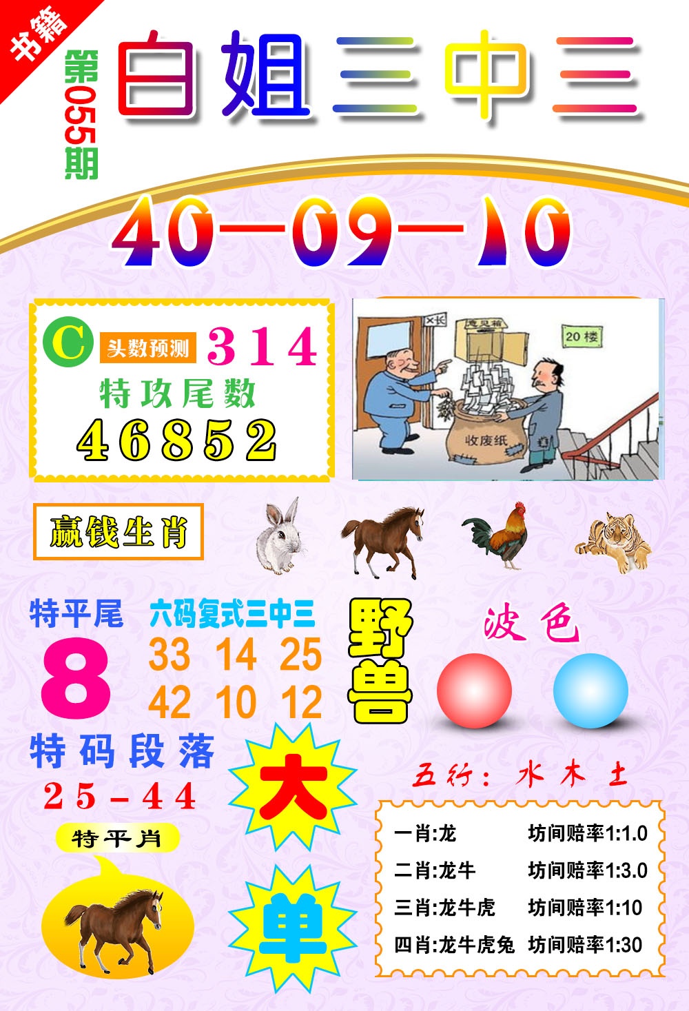 055期澳门白姐锦囊[图]