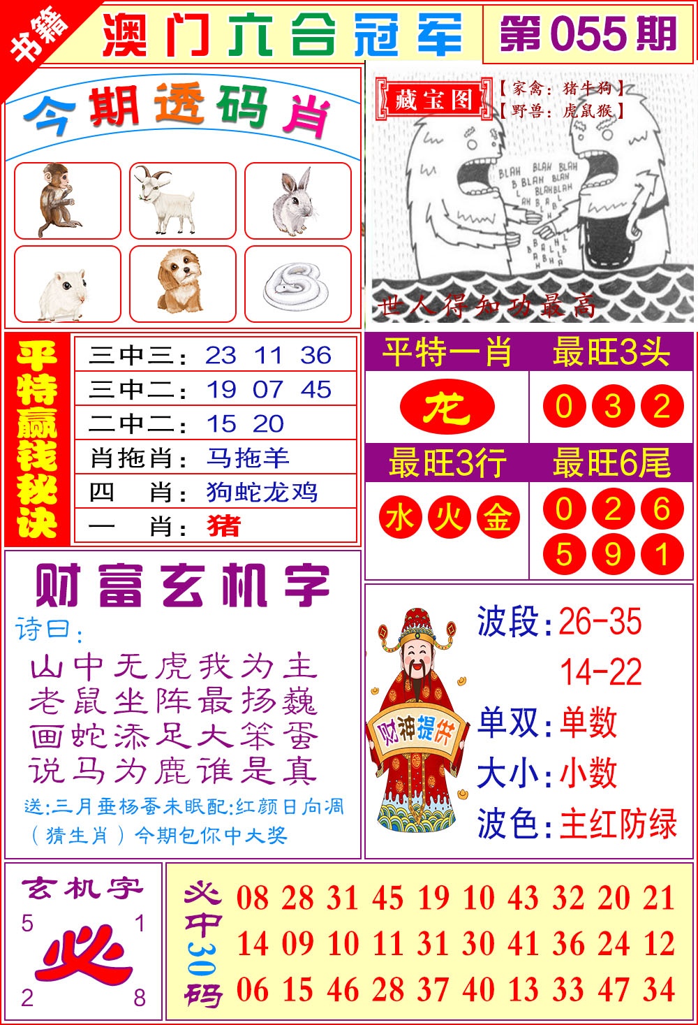 055期澳门六合冠军[图]