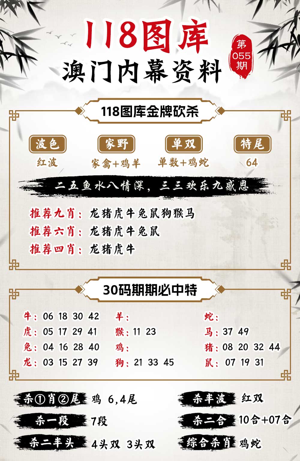 055期118内幕资料[图]